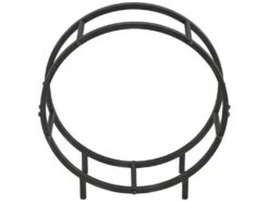 Porte-Bûches Rond Knivsta 62 X 60 X 20 Cm Noir [en.casa] -Electroménager Soldes abri de jardin 10067277