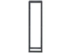 Porte-Bûches Range-Bûches Pour Bois De Chauffage Pour Intérieur Extérieur Acier Laqué 40 X 150 X 25 Cm Gris [en.casa] -Electroménager Soldes abri de jardin 10067309