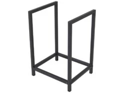 Range-bûches Torsås En Acier 40 X 30 X 50 Cm Noir [en.casa] -Electroménager Soldes abri de jardin 9095653