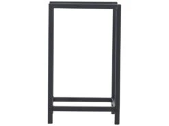 Range-bûches Torsås En Acier 40 X 30 X 50 Cm Noir [en.casa] -Electroménager Soldes abri de jardin 9095655