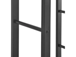 Range-bûches Täby En Acier 80 X 25 X 150 Cm Noir [en.casa] -Electroménager Soldes abri de jardin 9095681