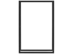 Range-bûches Täby En Acier 100 X 25 X 150 Cm Noir [en.casa] -Electroménager Soldes abri de jardin 9627371