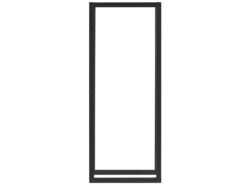 Range-bûches Täby En Acier 60 X 25 X 150 Cm Noir [en.casa] -Electroménager Soldes abri de jardin 9627431