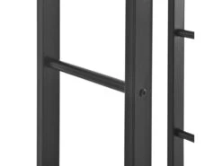 Range-bûches Täby En Acier 40 X 25 X 150 Cm Noir [en.casa] -Electroménager Soldes abri de jardin 9627559