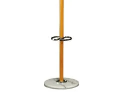 COLOMBE - Portemanteau Bois Massif Naturel Et Chrome -Electroménager Soldes accessoire de rangement 10065377