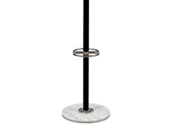 COLOMBE - Portemanteau Bois Massif Noir Et Chrome -Electroménager Soldes accessoire de rangement 10065385