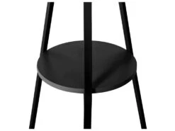 Porte-manteaux En Métal Et Bois Noir 9 Patères H 180 Cm 10 Porte-manteaux En Métal Et Bois Noir 9 Patères H 180 Cm -Electroménager Soldes accessoire de rangement 10736295