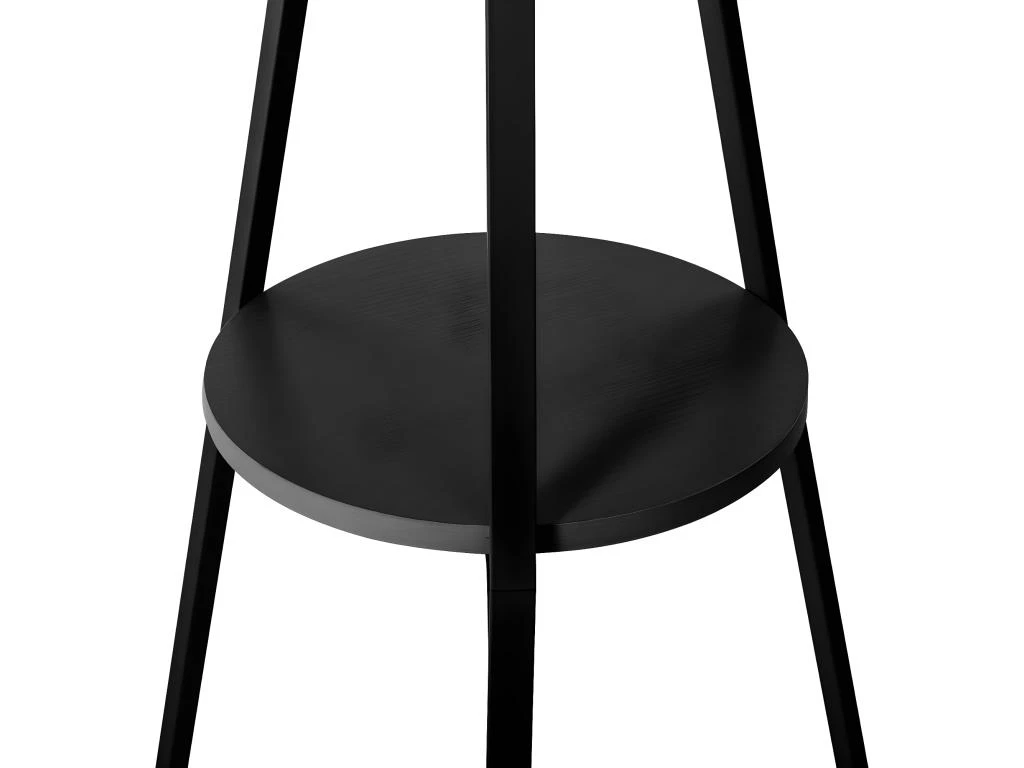 Porte-manteaux En Métal Et Bois Noir 9 Patères H 180 Cm 7 Porte-manteaux En Métal Et Bois Noir 9 Patères H 180 Cm – Image 5