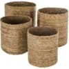 Set De 4 Paniers De Rangement En Seagrass -Electroménager Soldes accessoire de rangement 10736353