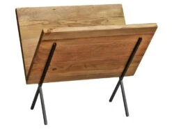 Porte-revues En Bois Recyclé Et Métal Noir Style Montagne - CHALET