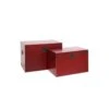 Duo De Coffres Rouge Meuble Chinois - PEKIN -Electroménager Soldes accessoire de rangement 11128425