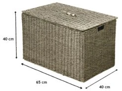 Coffre Pliable En Jonc De Mer Avec Couvercle 11 Coffre Pliable En Jonc De Mer Avec Couvercle -Electroménager Soldes accessoire de rangement 11432873