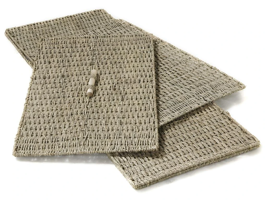 Coffre Pliable En Jonc De Mer Avec Couvercle 6 Coffre Pliable En Jonc De Mer Avec Couvercle – Image 4