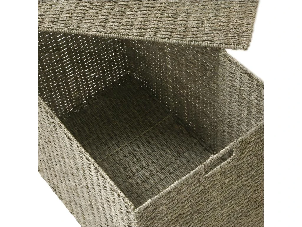 Coffre Pliable En Jonc De Mer Avec Couvercle 8 Coffre Pliable En Jonc De Mer Avec Couvercle – Image 6