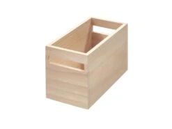 Lot De 4 Bacs De Rangement Avec Poignées En Bois -Electroménager Soldes accessoire de rangement 11448283