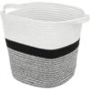 Boite De Rangement En Fils De Coton Tricolore 31 X 31 X 31 Cm -Electroménager Soldes accessoire de rangement 12073129