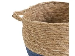 Set De 3 Paniers Anxo Fibre Naturelle, Bleu/naturel -Electroménager Soldes accessoire de rangement 12447867