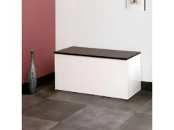 Coffre-banc KNIGHT - Blanc Et Noir - SYMBIOSIS -Electroménager Soldes accessoire de rangement 12513335