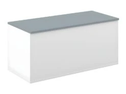 Coffre-banc KNIGHT - Blanc Et Gris Céladon - SYMBIOSIS -Electroménager Soldes accessoire de rangement 12513351