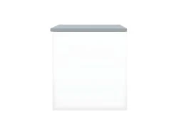 Coffre-banc KNIGHT - Blanc Et Gris Céladon - SYMBIOSIS -Electroménager Soldes accessoire de rangement 12513355