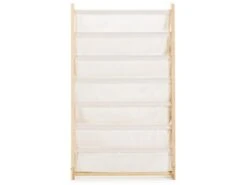 Porte-revues Rui En Tissu Et Bois à 6 Sections -Electroménager Soldes accessoire de rangement 12516059