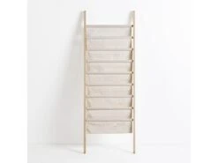 Porte-revues Xoel En Tissu Et Bois Avec 8 Sections -Electroménager Soldes accessoire de rangement 12516069