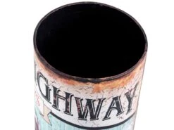 Porteparapluie Rouge Jaune Bleu Mdf Canvas Retro 49x20x20 -Electroménager Soldes accessoire de rangement 12521463