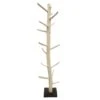 Porte-manteau Arbre En Bois De Teck 200 Cm Socle En Bois Noir - EOLE -Electroménager Soldes accessoire de rangement 12680647