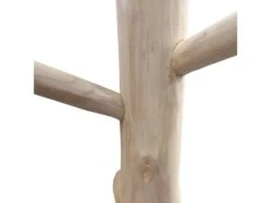 Porte-manteau Arbre En Bois De Teck 200 Cm Socle En Bois Noir - EOLE -Electroménager Soldes accessoire de rangement 12680651