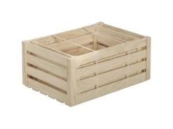Caisse De Rangement En Pin Brut (Lot De 3) -Electroménager Soldes accessoire de rangement 12808755