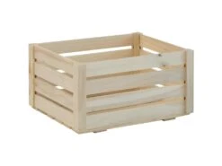 Caisse De Rangement En Pin Massif 30 X 22 X 16 Cm