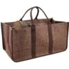 Sac à Bûches En Toile De Jute -Electroménager Soldes accessoire de rangement 12816149