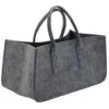 Sac à Bûches Gris En Feutrine 2 Sac à Bûches Gris En Feutrine -Electroménager Soldes accessoire de rangement 12816299