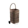 Chariot à Bûches En Osier Sur Roulettes -Electroménager Soldes accessoire de rangement 12816347