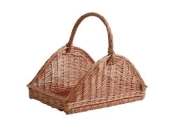 Panier à Bûches En Osier Buff