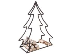 Porte-bûches En Métal Sapin
