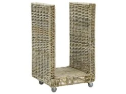 Porte-bûche à Roulettes