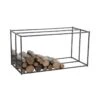 Porte-bûches Horizontal En Métal Gris -Electroménager Soldes accessoire de rangement 12816771