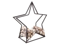 Porte-bûches En Métal Étoile