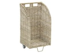 Chariot à Bûches En Poelet Gris Moyen Modèle