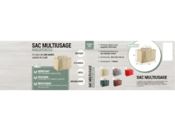 Sac à Bûches En Jute -Electroménager Soldes accessoire de rangement 12817009