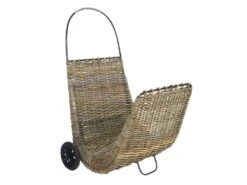 Chariot à Bûches Sur Roulettes En Poelet