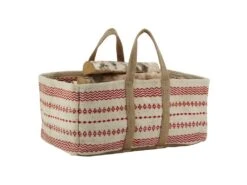 Sac à Bûches En Jute Naturel Et Teinté