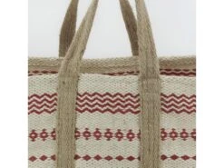 Sac à Bûches En Jute Naturel Et Teinté -Electroménager Soldes accessoire de rangement 12819325