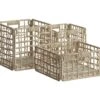 Set De 3 Paniers Janice En Fibres Naturelles -Electroménager Soldes accessoire de rangement 13010131