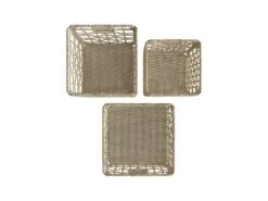 Set De 3 Paniers Janice En Fibres Naturelles -Electroménager Soldes accessoire de rangement 13010141