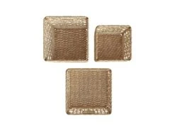 Set De 3 Paniers Alienor En Jacinte D'eau -Electroménager Soldes accessoire de rangement 13010253