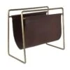 Scholar - Porte Revues Vintage Cuir Et Métal - Couleur - Marron -Electroménager Soldes accessoire de rangement 13289417
