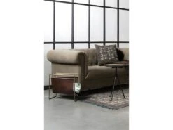 Scholar - Porte Revues Vintage Cuir Et Métal - Couleur - Marron -Electroménager Soldes accessoire de rangement 13289423