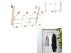 Porte Manteau à Suspendre En Métal Home Beige -Electroménager Soldes accessoire de rangement 13396767
